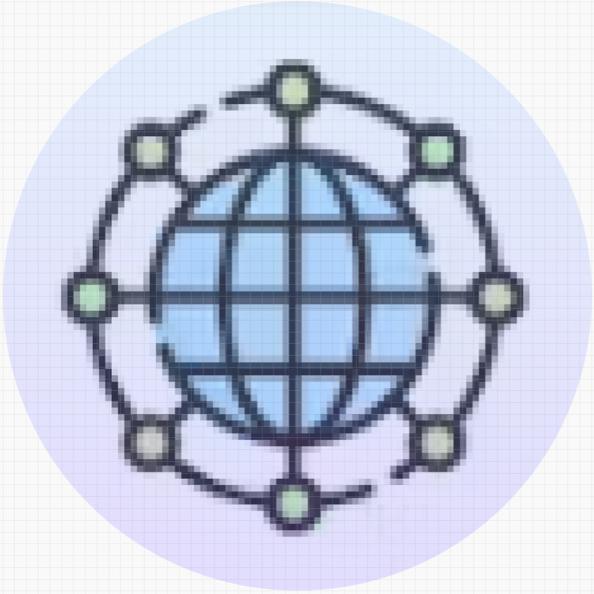 links around the world icon